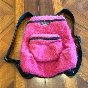 Kate Spade Vibrant Pink Textured Mini Backpack